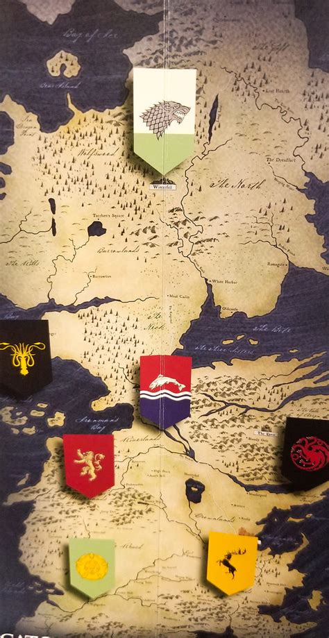 Game Of Thrones Map Game Of Thrones Got Hbo Kingdoms Map Seven