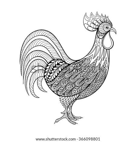 Rooster clipart coloring pencil and in color rooster clipart. Portuguese Rooster Coloring Page Coloring Pages