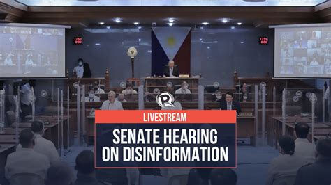LIVESTREAM Senate Hearing On Disinformation