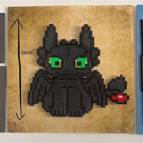 Toothless How To Train Your Dragon Pixel Bead Art Hobbies And Toys