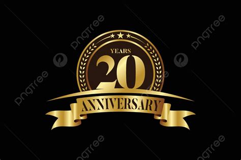 Golden Anniversary Emblem Design Vector Template For Celebrating