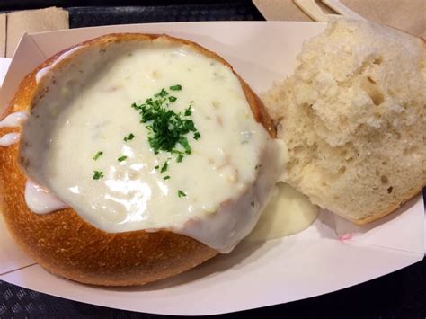 Happy hour is the best deal. The signature Pier 39 clam chowder soup in bread bowl - Yelp