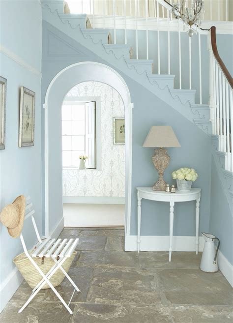 Blue Hallway Hallway Paint Hallway Colours
