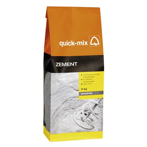 quick mix Zement 5 kg für innen und außen hagebau de