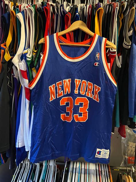25 jersey, as well as — new york knicks (@nyknicks) june 23, 2016. Vintage Mens Large Size 44 Blue New York Knicks Patrick ...