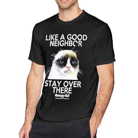 Grumpy Cat Good Neigr Black Tshirts Adult Solid Shirt Zilem