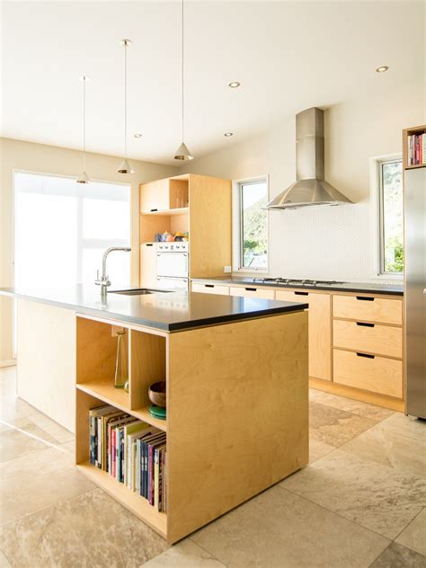 Crisp Simple And Modern Plywood Kitchen Oiled Birch Plywood And