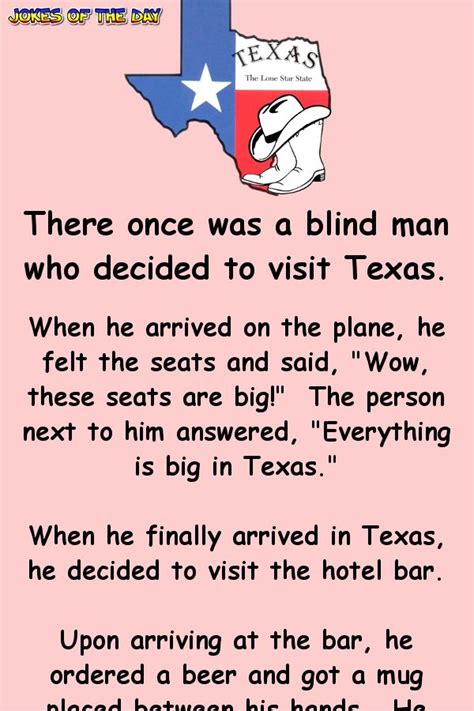 There Once Was A Blind Man Who Decided To Visit Texas