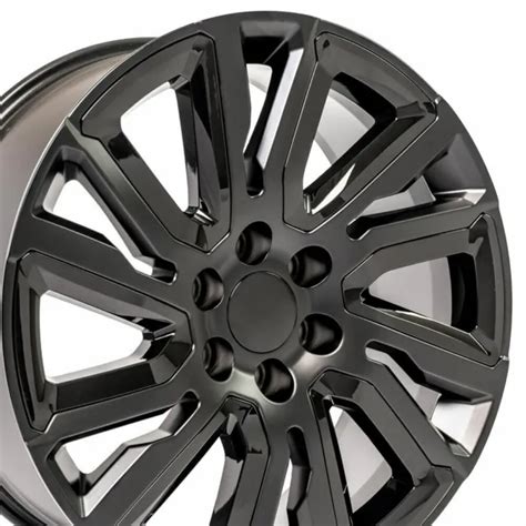 X Wheels For Chevy Silverado Gmc Sierra Tahoe Yukon Savana Black Rims Set Picclick