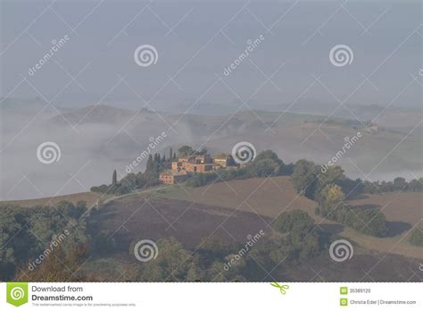 Tuscany Fog Stock Photo Image Of Senesi Landscape Hilly 35389120