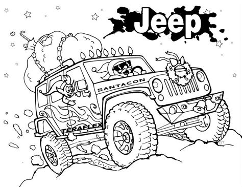 The 2020 jeep grand cherokee has long been known for its high end luxury features, technology and available safety features. Jeep Coloring Pages Gallery - Whitesbelfast.com
