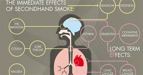 Dangers Of Secondhand Smoke Infographic Healthy Life Blog