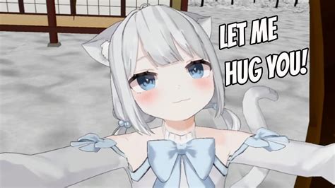 cute catgirl gives hugs youtube