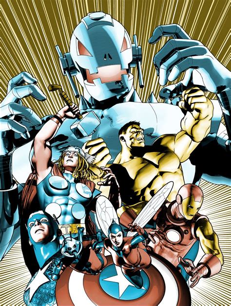The Avengers Vs Ultron By Brandon Peterson Marvel Comics Art Marvel