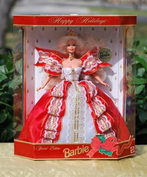 10th Anniversary Special Edition 1997 Happy Holidays Blonde Barbie 17832 Nib
