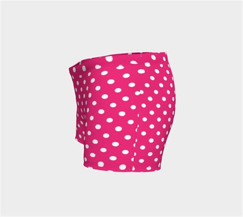 Pink Polka Dot Shorts Shorts For Her Performance Shorts Etsy