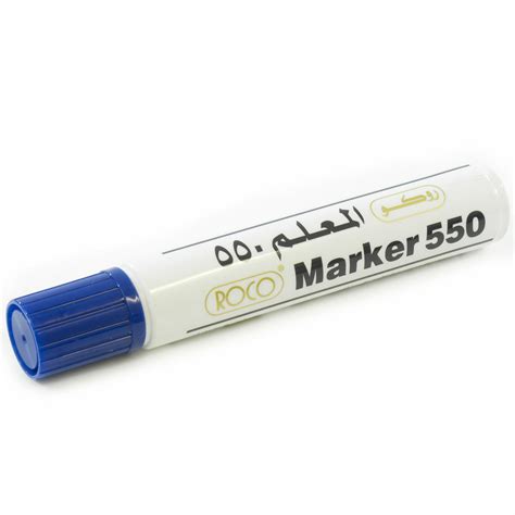 Roco Jumbo F550 Permanent Marker 8 12 Mm Chisel Tip Blue Price In