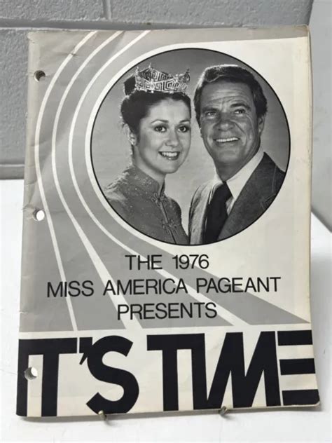 Vintage Programme Miss America 1976 Pageant Its Time 1970s Retro 651