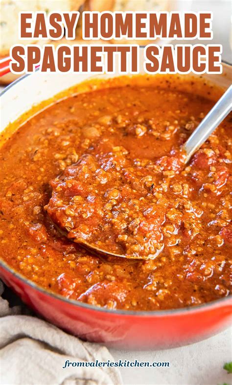 easy homemade spaghetti sauce valerie s kitchen