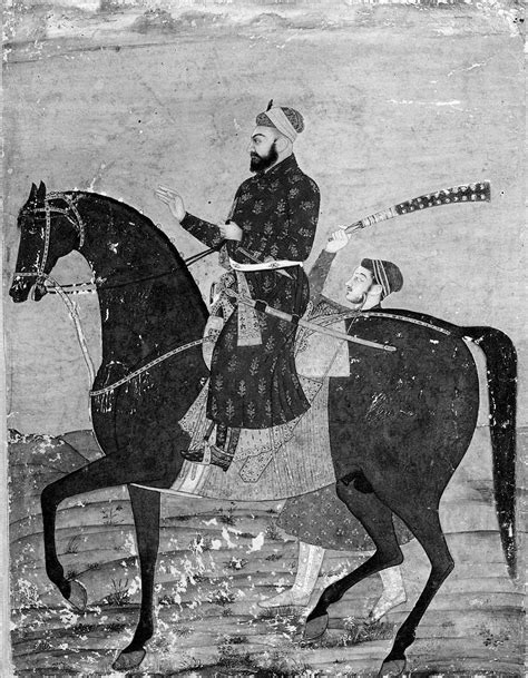 Nobleman On Horseback Early 18th Century Mughal Museum Of Fine Arts