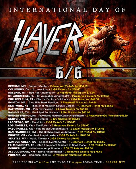International Day Of Slayer Celebrates 12th Year — Slayer