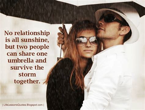 No Relationship Is All Sunshine But Two People Can Share One Umbrella