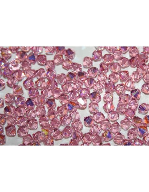 Bicono Swarovski Light Rose Ab 5328 4mm Il