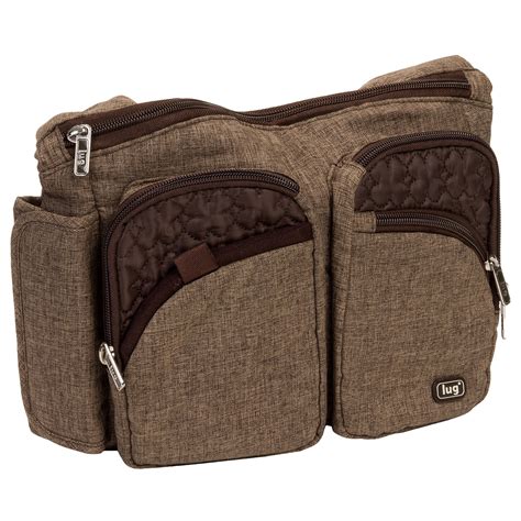 Lug Life Chocolate Brown Sidekick Shoulder Strap Excursion Pack Handbag