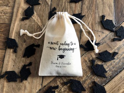 Set Of 10 Personalized Graduation Party Favor Bags A Sweet Etsy