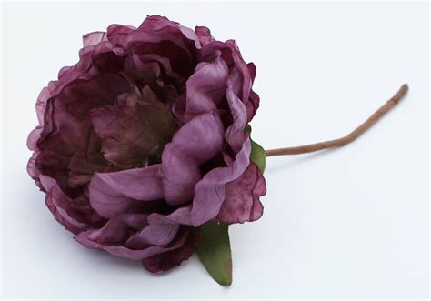 purple peony stem artificial peony wedding bouquet etsy artificial silk flowers artificial