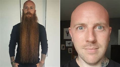 Waist Length Beard Shaved Off For Charity Bbc News