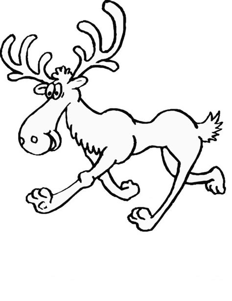 Free Printable Moose Coloring Pages For Kids