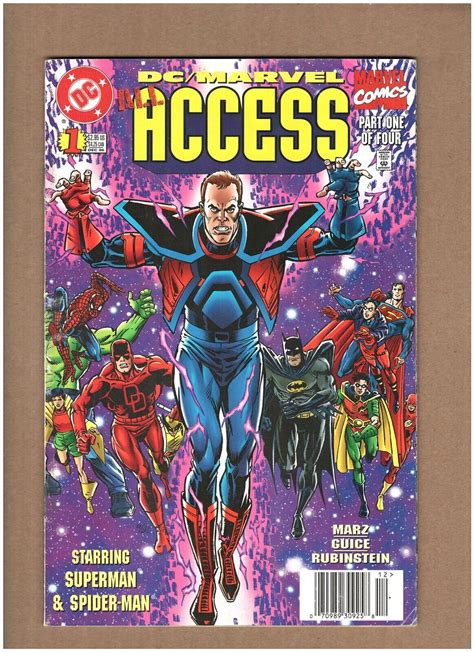Dcmarvel All Access 1 Newsstand 1996 Superman Batman Vgfn 50 Musty