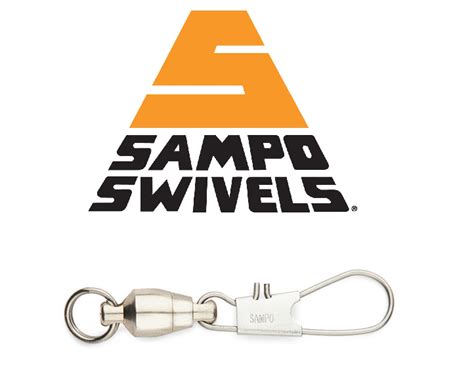 Sampo Swivels Nickel Ball Bearing Interlock Snap Swivel Select Size