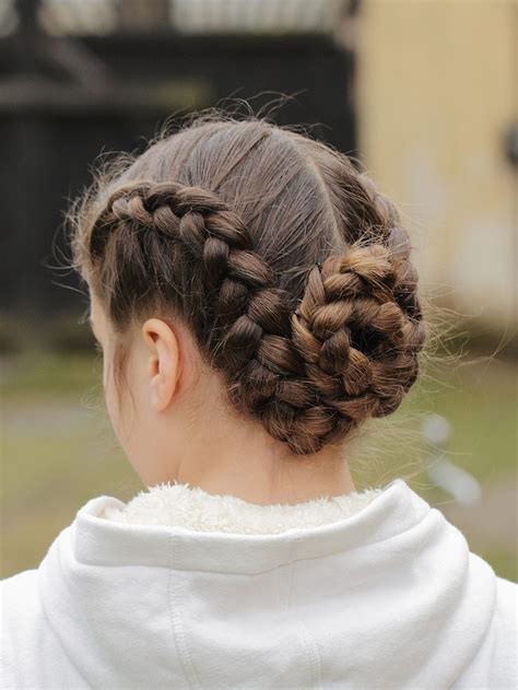 This is a combination of french braids and a knotted. Cute and Chic Hairstyles for Humid Weather | Aelida