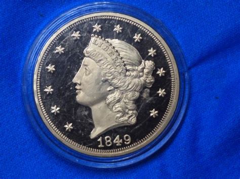 Golden 1849 20 Dollar Copy Coin 311