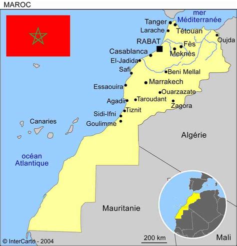 Carte Du Maroc ≡ Voyage Carte Plan