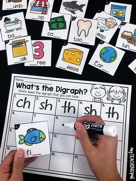 digraph centers mega pack teaching first grade digraph digraphs activities