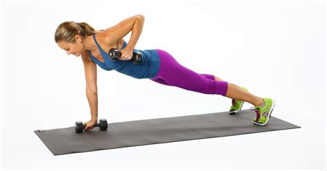 How To Do Plank With Row Back Exercise Popsugar Fitness