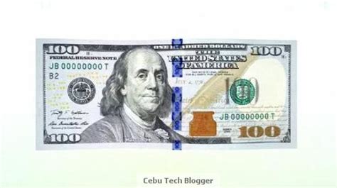 The New 100 Dollar Bill Features Photo And Video Cebu Tech Blogger