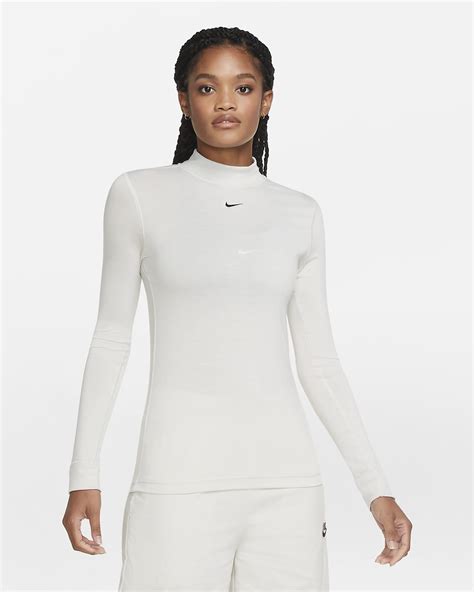 Nike Sportswear Womens Long Sleeve Mock Neck Top Nike Eg