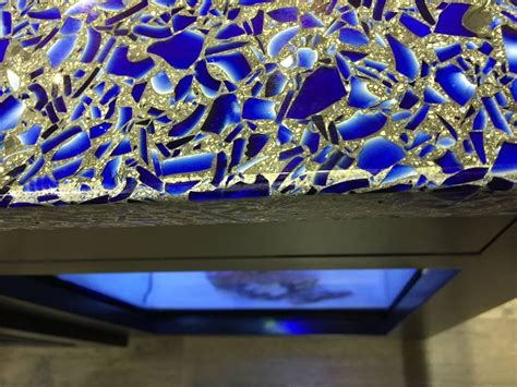 Everything you need to know about cement countertops: Yes! This countertop IS made from recycled Skyy Vodka ...