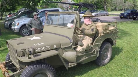 Wwii Willy Jeep With A 50 Cal Machine Gun Youtube