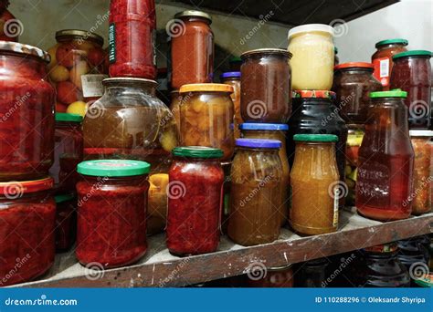 Canned Fruits And Vegetables Stock Photo Image Of Nutrition Homemade