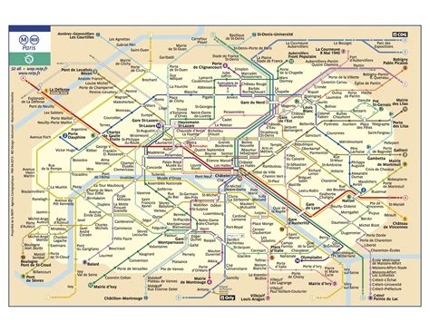 Paris Train Map With Zones