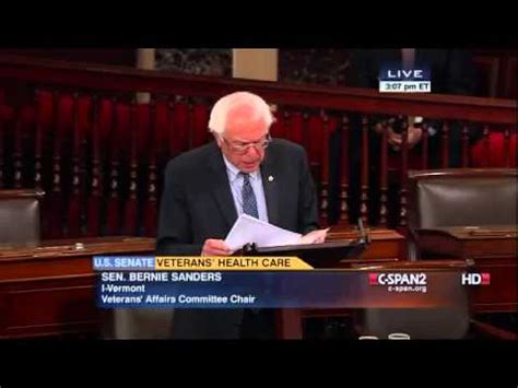 Bernie Sanders On The VA And Veterans Health Care Crisis 7 23 2014
