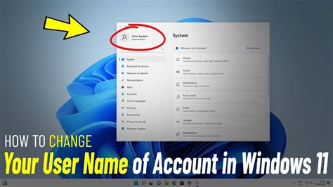 Change User Account Name In Windows How To Modify Your Name Acount
