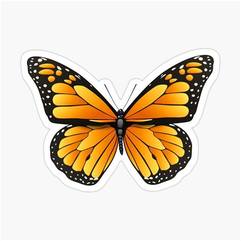 Monarch Butterfly Sticker By Ella Way Stickers Butterfly Graphic