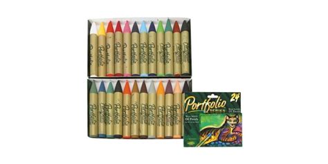 Crayola Portfolio Oil Pastels 24 Assorted Water Solublecrayons