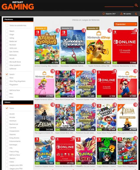 Aunque desearíamos que fuese más barato, es el más rentable para jugar en familia y online. Juegos Nintendo Switch Baratos Chile : Juegos Baratos De ...